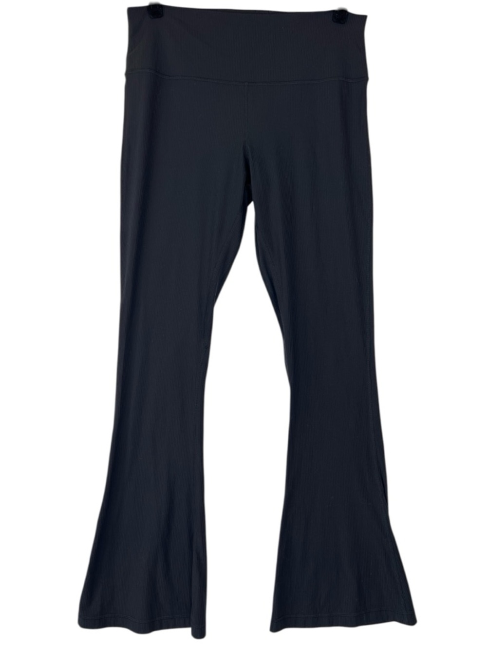 Lululemon Align Ribbed Mini-Flared Pant Black Sz 14 Yoga Travel Casual - Picture 3 of 13